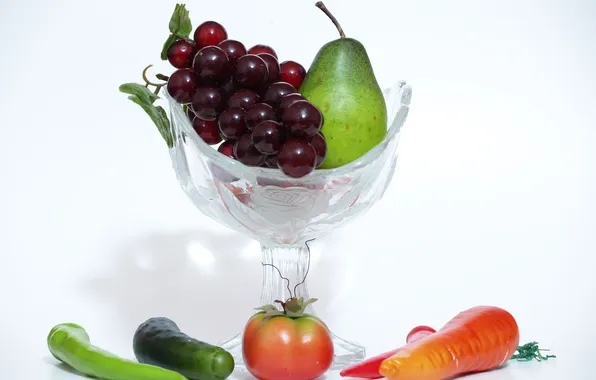 Picture food, berry, grapes, pear