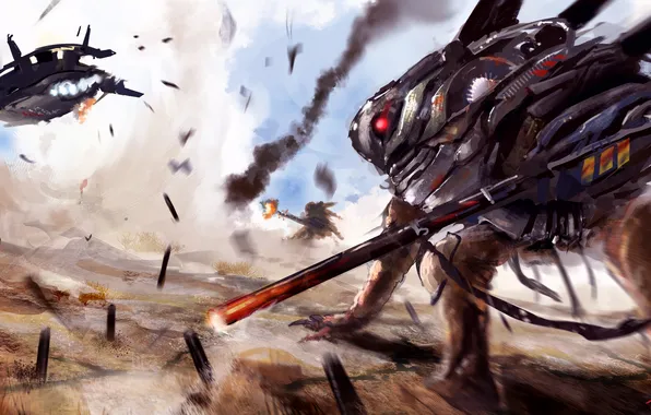 Figure, planet, being, art, battle, by Young Wolf, This is WAR