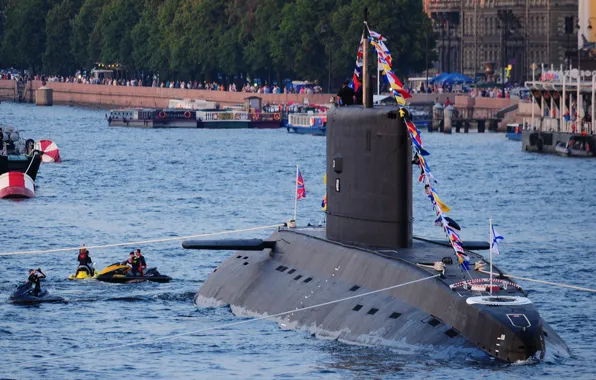 Boat, Navy, Holiday, underwater, diesel, "Krasnodar"