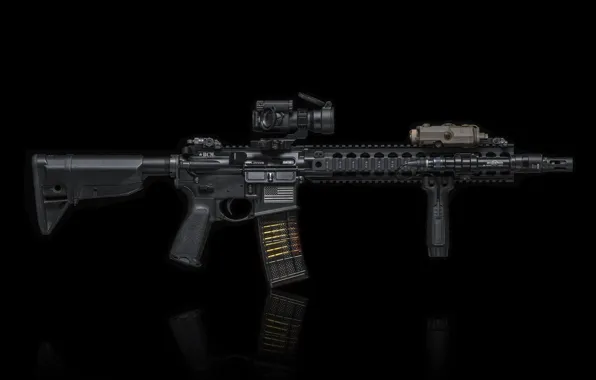 Weapons, background, carabiner, assault rifle