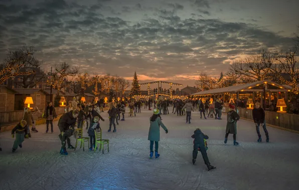 Winter, rink, Amsterdam, Wonder Land