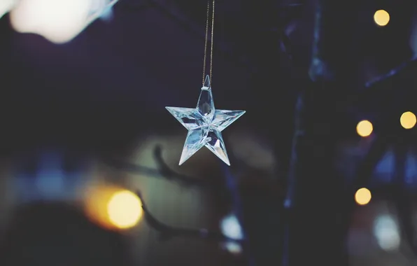 Star, decoration, suspension