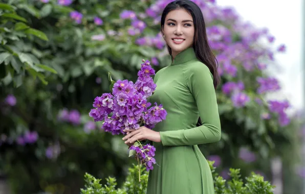 Picture summer, girl, Asian