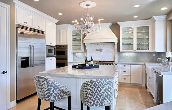 Design, style, furniture, Villa, interior, refrigerator, kitchen, luxury