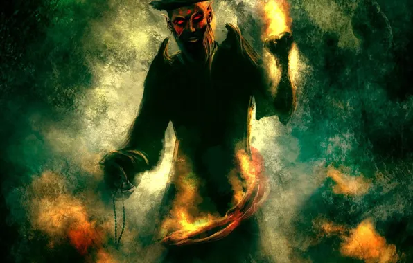Fire, figure, pirate