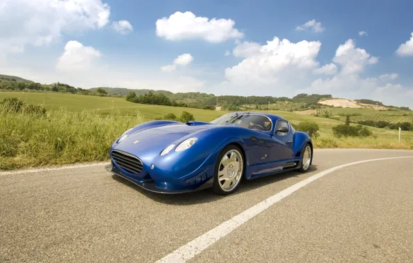 Picture Clouds, Road, Horizon, Faralli & Mazzati Antas V8 GT