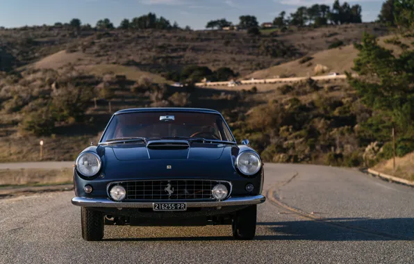 Road, Ferrari, Lights, Classic, Chrome, Classic car, Icon, Grille