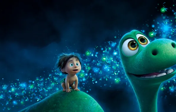 Picture cartoon, animated film, The good dinosaur, The Good Dinosaur
