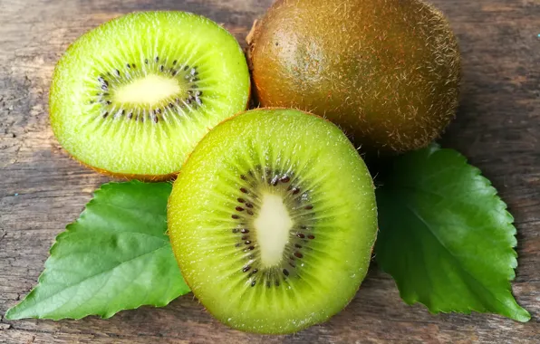 Picture leaves, background, kiwi