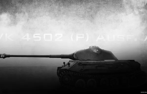 Picture dark, tank, world of tanks, wot, VK 4502 (P) Ausf