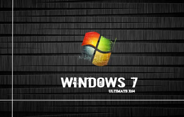 Picture Windows 7, ultimate x64, box icons, shelve