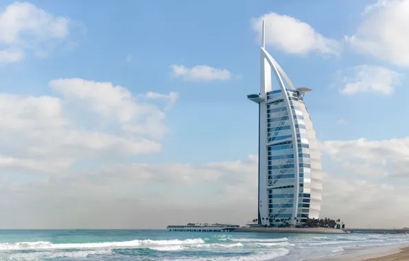 Beach, The city, House, Bay, City, House, Dubai, Architecture