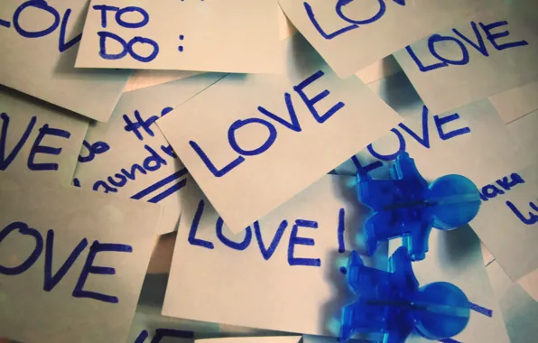 Love, blue, labels, blue, mood, love, notes, note