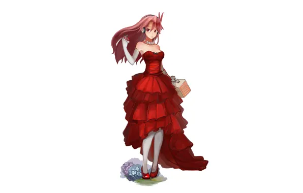 Chelsea, red dress, Akame ga kill, akame GA kill, night raid