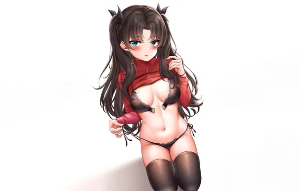 Girl, sexy, lingerie, pantsu, bra, Fate Stay Night, cleavage, panties