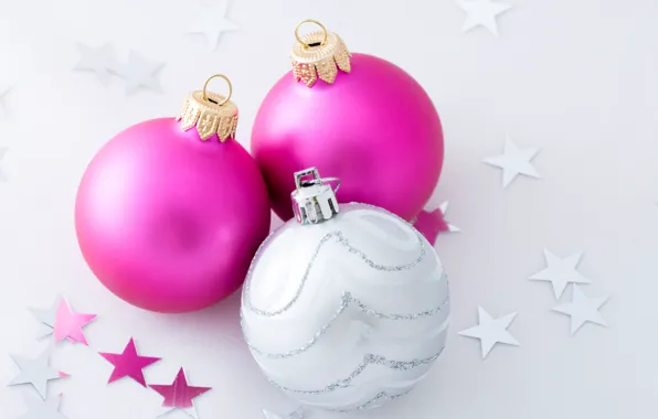 Balls, holiday, Christmas, New year