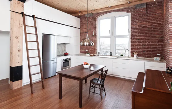 Design, style, interior, Canada, kitchen, Montreal, Canada, dining room