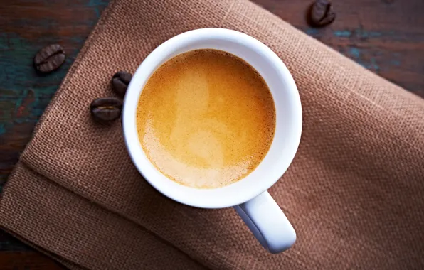Foam, coffee, grain, Cup, white, espresso