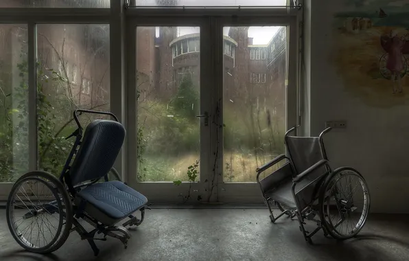 Background, window, stroller
