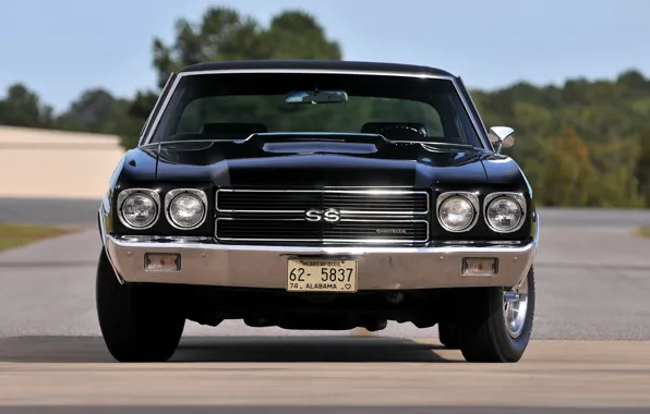 Picture Black, Chevelle SS, Front view