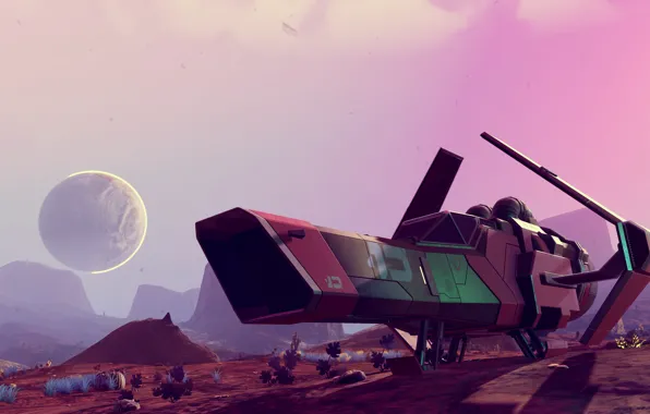 Space, starship, No Man's Sky, Hello Games