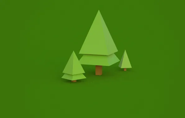 Line, nature, tree, spruce, figure, the volume, triangle