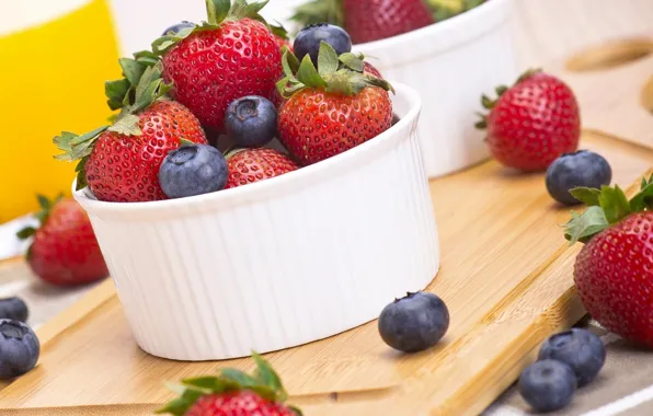 Picture summer, berries, blueberries, strawberry
