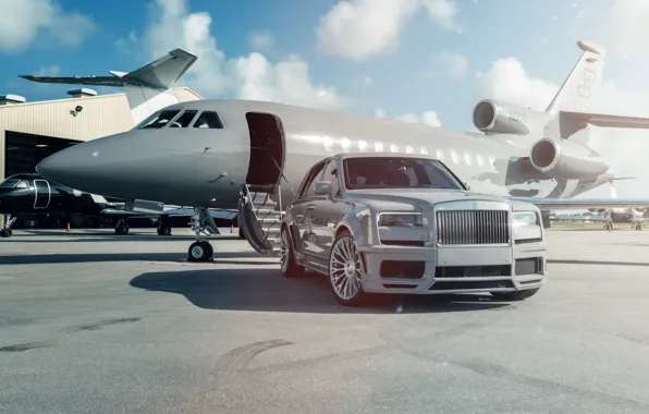 Rolls Royce, Airplane, SUV, Face, Cullinan, Nardo Gray