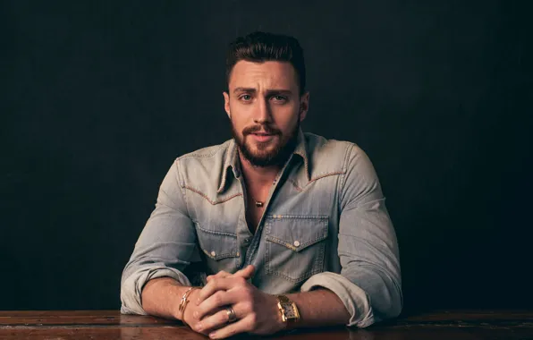 Picture actor, shirt, beard, photoshoot, denim, Aaron Taylor-Johnson, Aaron Taylor-Johnson, Variety