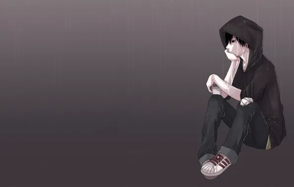 HD sad anime boy wallpapers