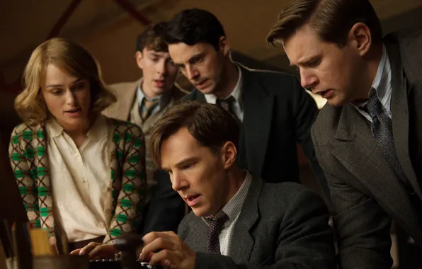 Girl, people, guys, Benedict Cumberbatch, Benedict Cumberbatch, 2014, The Imitation Game, The imitation game