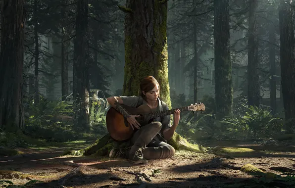 Wallpaper Ellie, Art, Game, The Last of Us, Naughty Dog, Ellie