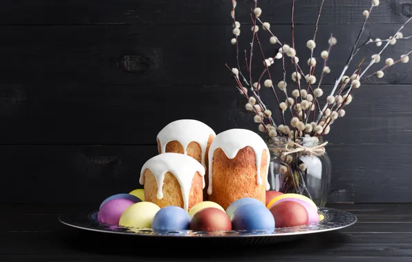 Holiday, eggs, Easter, cake, Verba