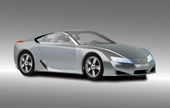 Picture coupe, vector, Lexus, concept, LFA