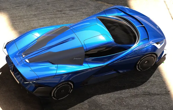 Blue, auto, Supercar, drives, sports cars, Extreme Lightning Fast, electric