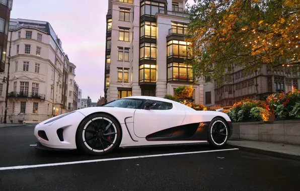 Picture street, the evening, Koenigsegg, Agera, hypercar