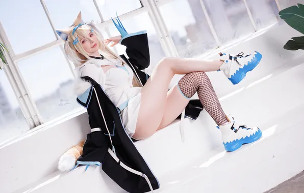 Picture model, women, cosplay, Virtual Youtuber, PeachMilky, Fuwawa Abyssgard