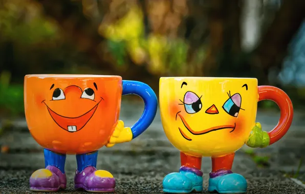 Picture mugs, a couple, funny