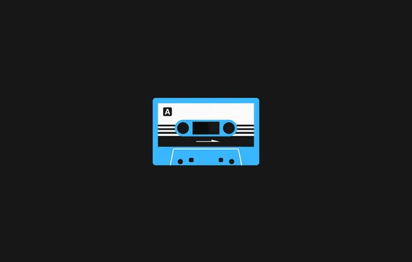 Music, minimalism, music, minimalism, the dark background, audio cassette, dark background, audio cassette