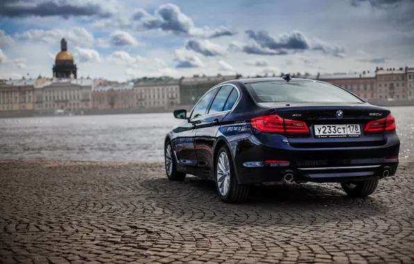 Car, machine, auto, city, fog, race, bmw, BMW