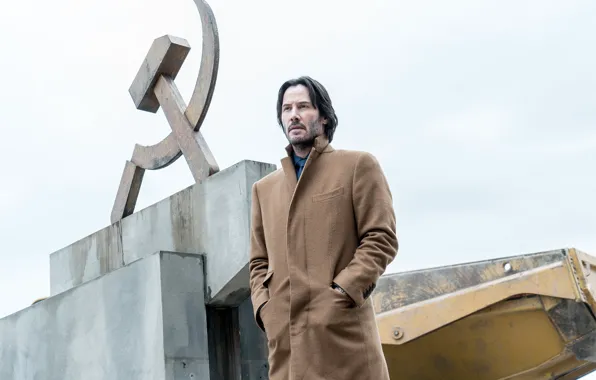 Picture look, male, coat, Keanu Reeves, siberia, Keanu Reeves