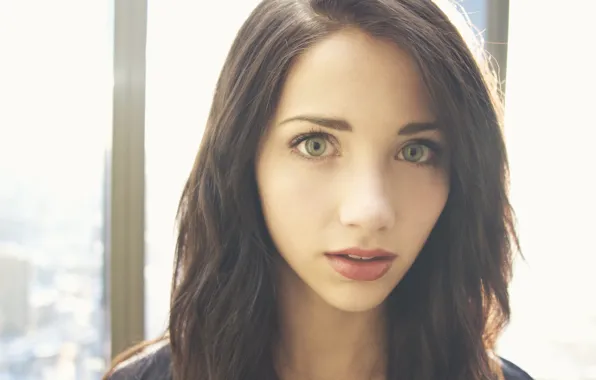 Girl, face, model, model, brunette, Emily Rudd