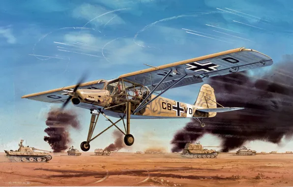 Luftwaffe, Fi 156, Fieseler, Storch, German army light aircraft intelligence
