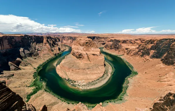 River, usa, canyon, bend, arizona, colorado, horseshoe, glen