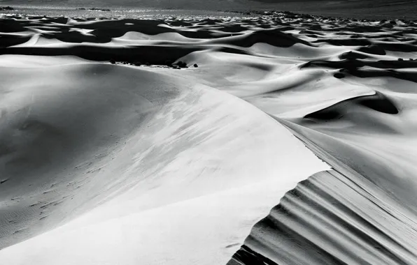 Sand, white, desert, black