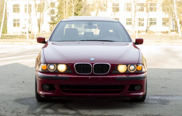Picture Red, E39, M5, Daytime Running Lights