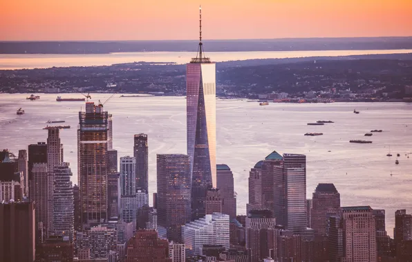 Picture the city, skyscrapers, panorama, megapolis, New York