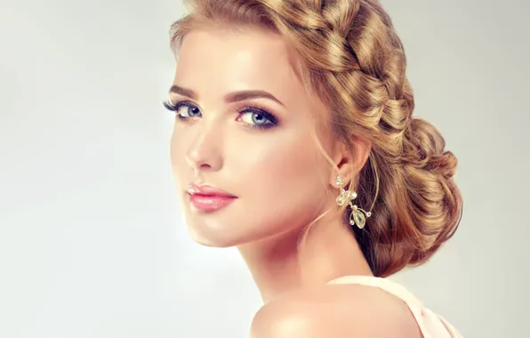 Eyes, look, girl, eyelashes, style, model, hair, makeup