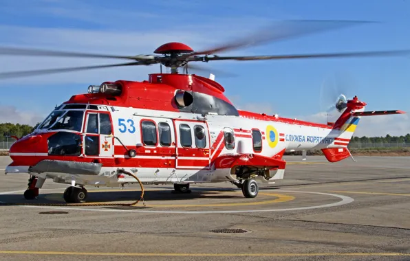 Helicopter, Ukraine, Super Puma, Airbus Helicopters, Ministry of emergency situations of Ukraine, H225, Airbus Helicopters …