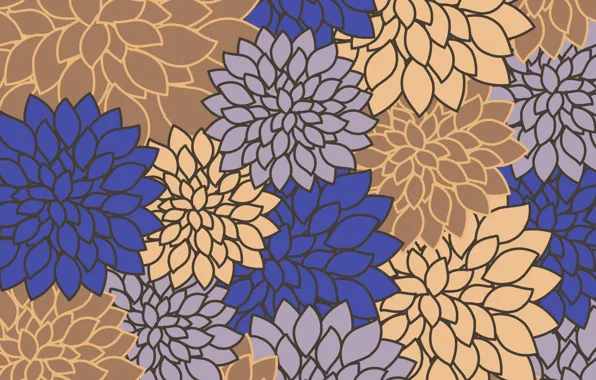 Flowers, background, vintage, flovers
